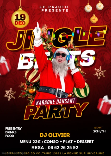 christmas jingle beats party flyer - Fait avec PosterMyWall