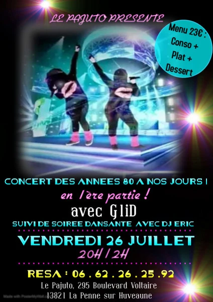 CONCERT AVEC G1iD - Fait avec PosterMyWall