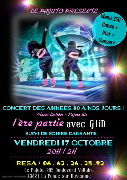 CONCERT AVEC G1iD - Fait avec PosterMyWall