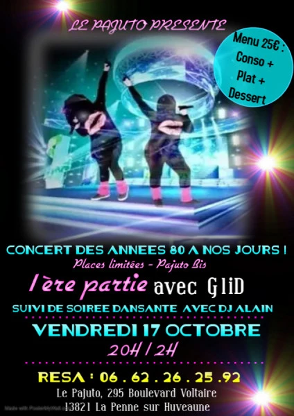 CONCERT AVEC G1iD - Fait avec PosterMyWall