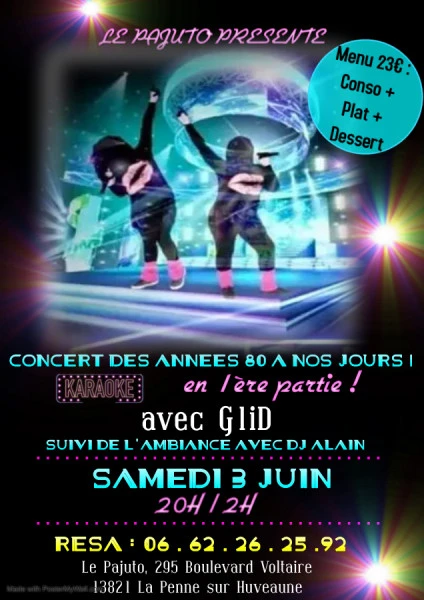 CONCERT AVEC G1iD - Fait avec PosterMyWall