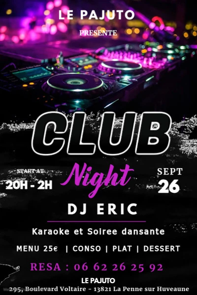 Copie de Club event party flyer template - Fait avec PosterMyWall