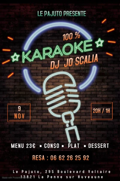 Copie de Karaoke Flyer - Fait avec PosterMyWall