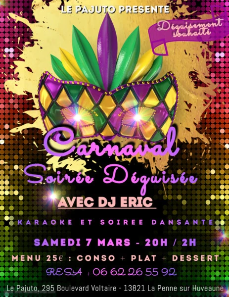 Copie de Mardi Grass Party Flyer - Fait avec PosterMyWall