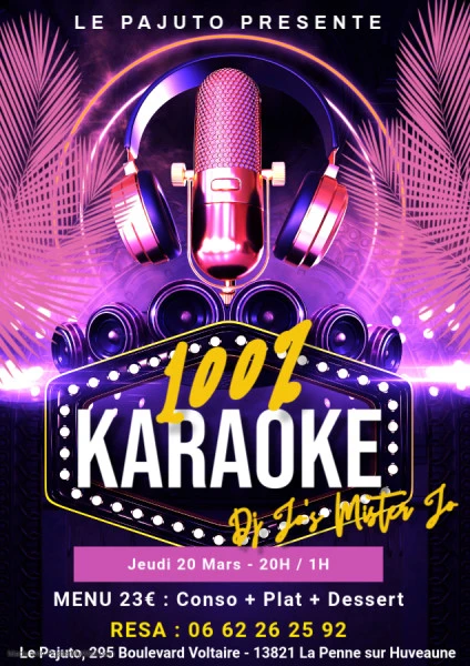 Copie de summer karaoke night (1) - Fait avec PosterMyWall