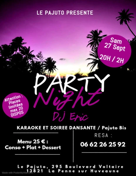 Copie de Summer Night Flyer - Fait avec PosterMyWall