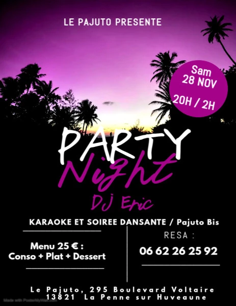 Copie de Summer Night Flyer - Fait avec PosterMyWall