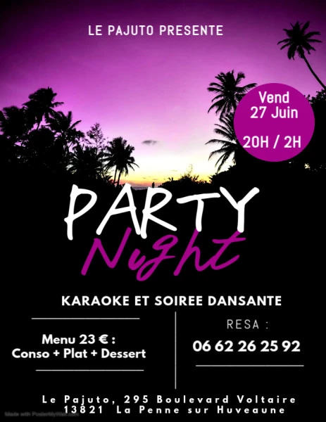 Copie de Summer Night Flyer - Fait avec PosterMyWall