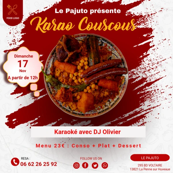 Food Template - Fait avec PosterMyWall