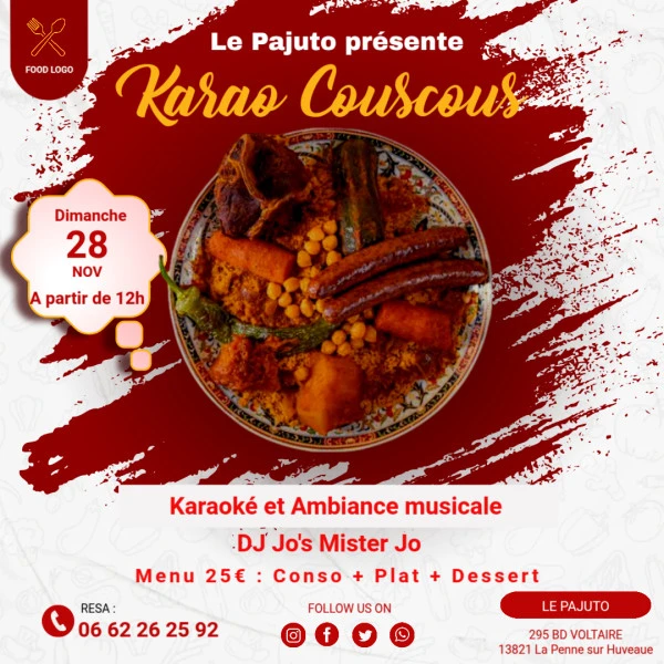Food Template - Fait avec PosterMyWall
