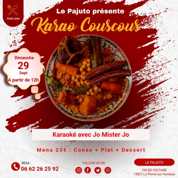 Food Template - Fait avec PosterMyWall