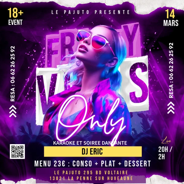 Friday Good Vibes Party Flyer - Fait avec PosterMyWall