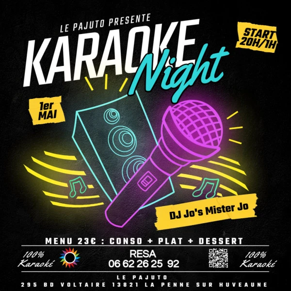 Karaoke Instagram Post - Fait avec PosterMyWall