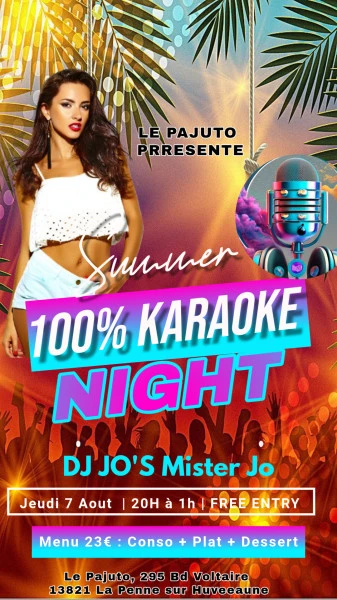 karaoke night - Fait avec PosterMyWall