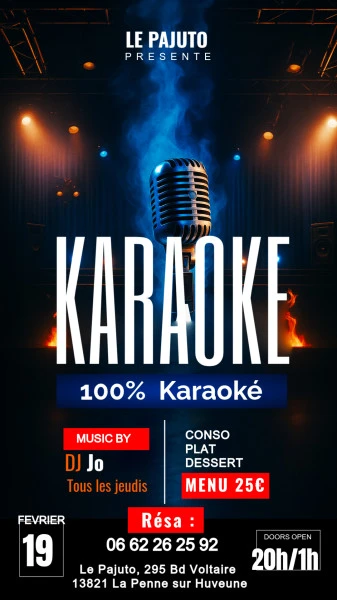 Karaoke night - Fait avec PosterMyWall