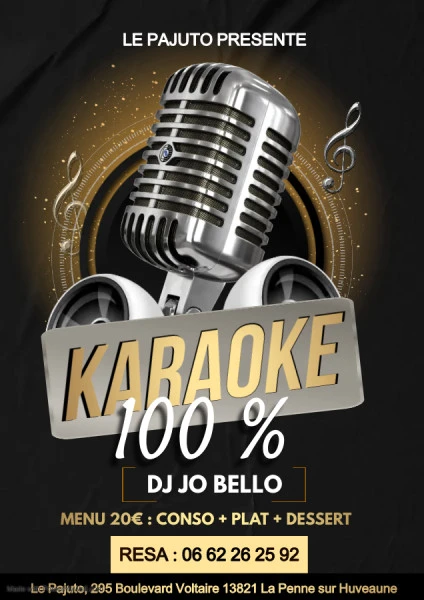 karaoke night - Fait avec PosterMyWall