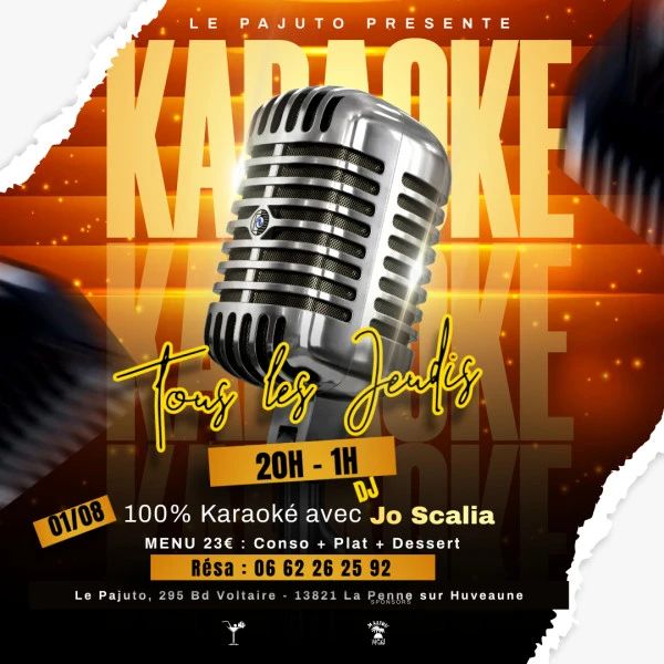 karaoke night flyer - Fait avec PosterMyWall