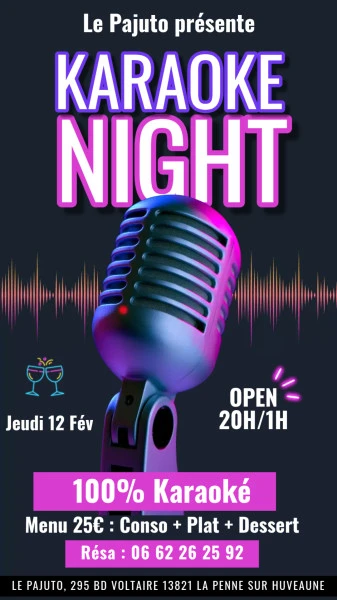 Karaoke Night Instagram Story (1) - Fait avec PosterMyWall