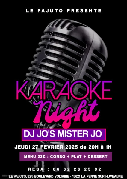 Karaoke Night Party - Fait avec PosterMyWall