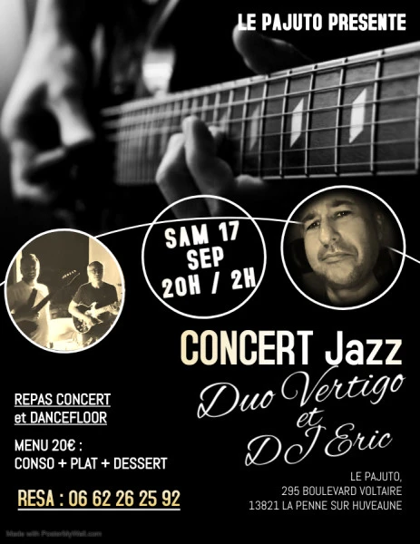 SAMEDI 17 SEPT DJ ERIC ET GROUPE VERTIGO