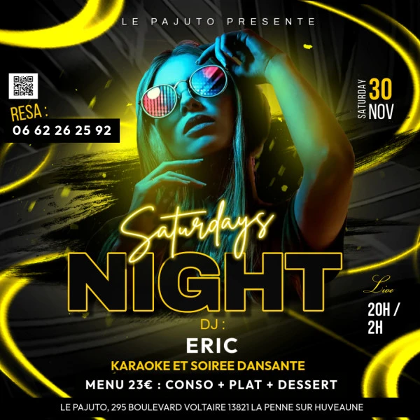 Saturday Night Party Poster - Fait avec PosterMyWall