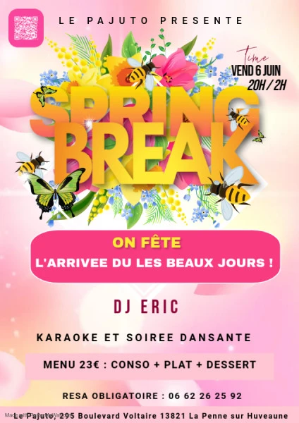 Spring Break Advert - Fait avec PosterMyWall