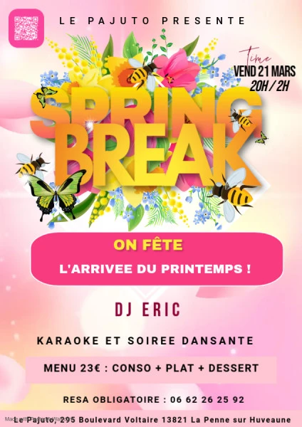 Spring Break Advert - Fait avec PosterMyWall