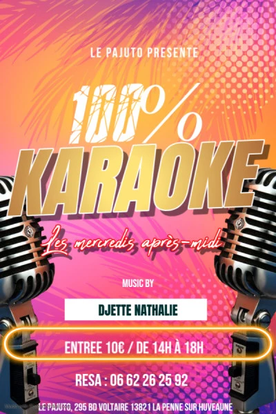 summer karaoke party (1) - Fait avec PosterMyWall