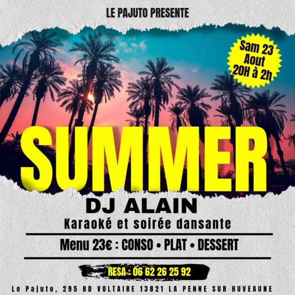 SUMMER PARTY BANNER - Fait avec PosterMyWall
