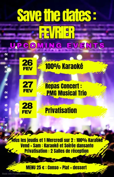 Upcoming Events Music Live (1) - Fait avec PosterMyWall (1)