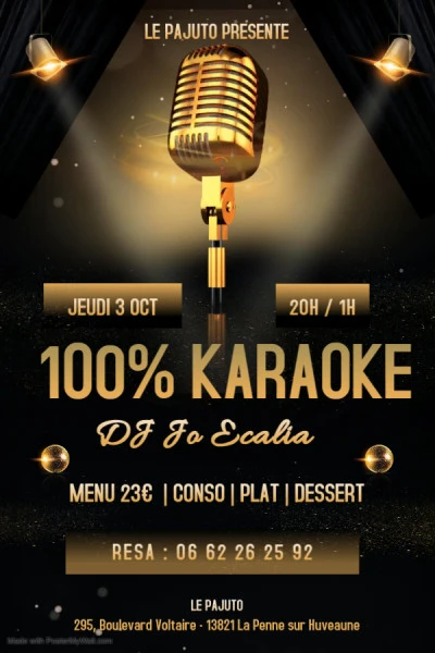 Copie de Karaoke Flyer - Fait avec PosterMyWall