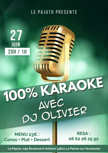 KAORAOKE JEUDI 27 JUIN